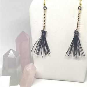 Witches brown earrings
